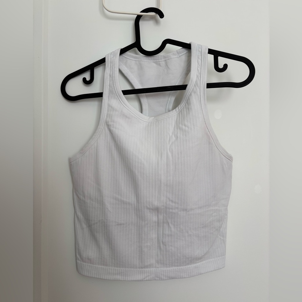Ebb to street cropped raceback tank top - Picture 3 of 5